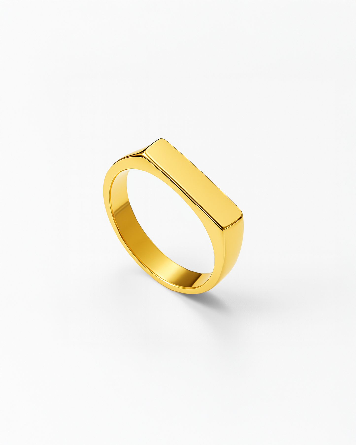 RECTANGLE SIGNET RING - GOLD