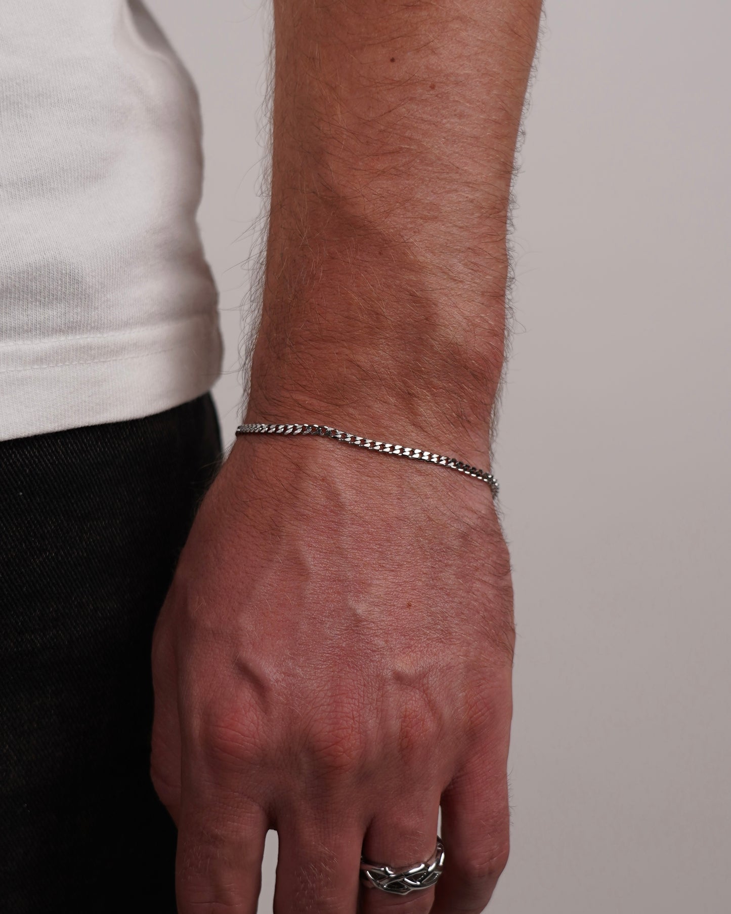 MINI CUBAN BRACELET - SILVER