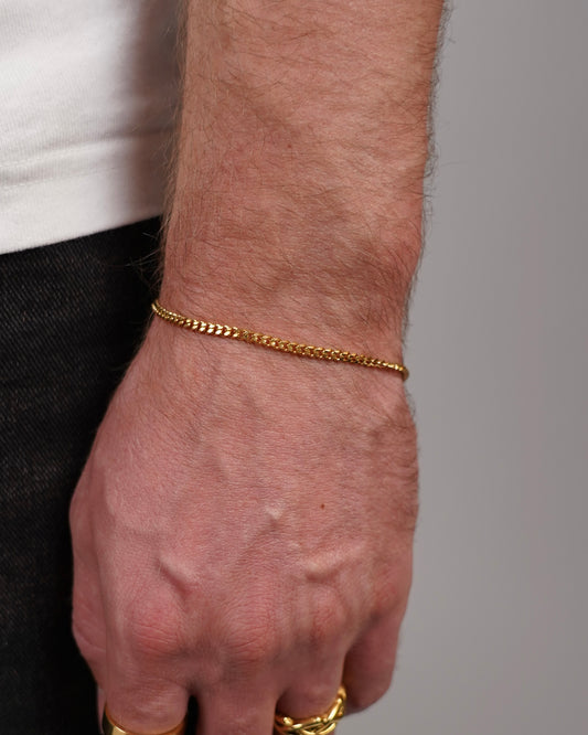 MINI CUBAN BRACELET - GOLD