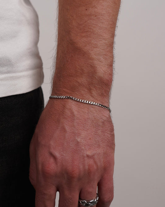 MINI CUBAN BRACELET - SILVER