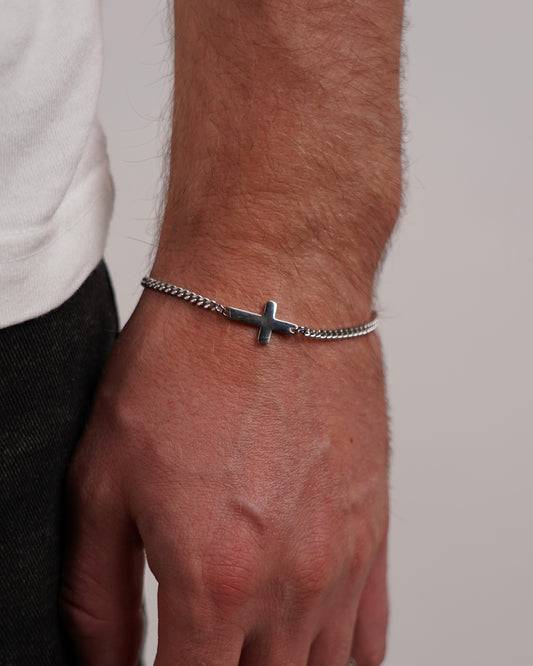 CROSS BRACELET - SILVER