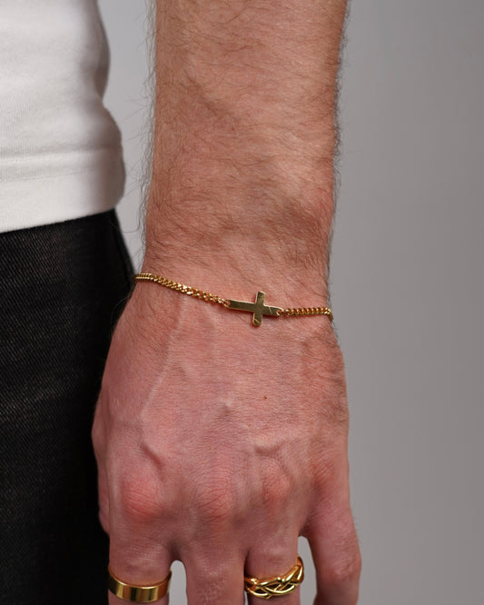 CROSS BRACELET - GOLD