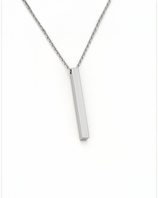 BAR PENDANT - SILVER