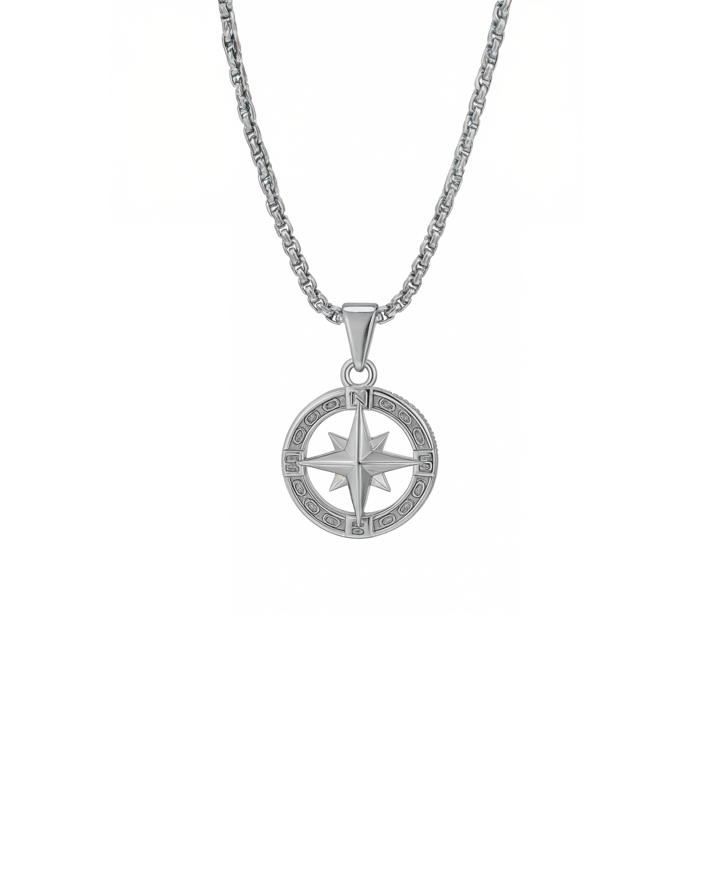 COMPASS PENDANT - SILVER