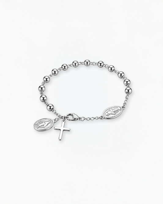 ROSARY BRACELET - SILVER